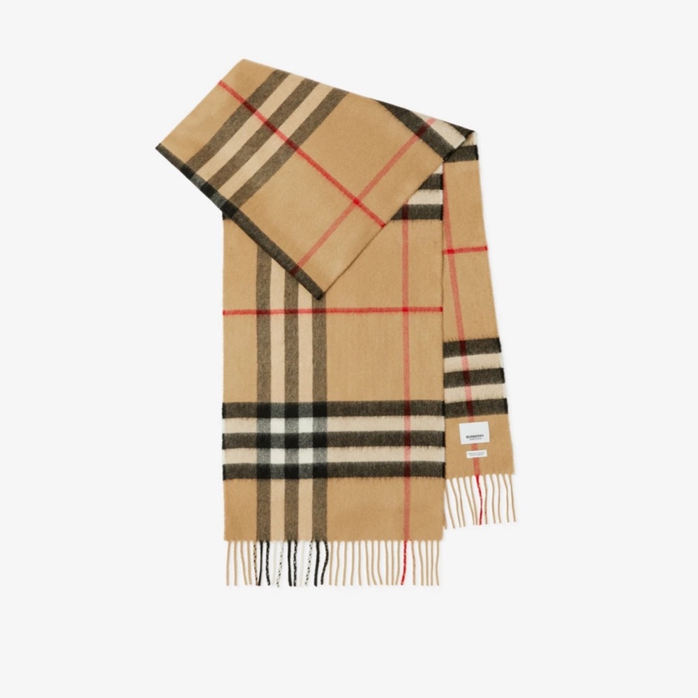 Burberry Check Cashmere Scarf